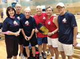 Attending the Texas Senior Games: Sherril Kerr, Patrick Claytor, Warren Williamson, Bob Romagosa, Irene Romagosa and Ford Roberson.