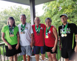 Left to right: Rebekkah Maddelana, Larry Dietrich, Bob Romagosa, Irene Romagosa and Ford Roberson.