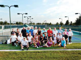 The Robson Ranch Tennis Club (RRTC) and the Denton Country Club (DCC) tennis groups that participated in the mixer.
