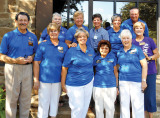 The cookbook committee: Carl Smothers, Genny Bunker, Tanya Jones, Vickie Baker, Kathy Lams, Bill Rauhauser, Alice Wright, Alice Uyeda, Joan Petre, Dave Everly and Betsy Sheats.