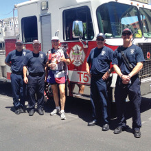 Jeff and the crew of a fire department.