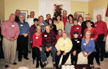 Guests at the Christmas party. Photo courtesy of Don Hill.