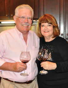 Duke and Sue Halsted hosted “Vinamare” at their home.