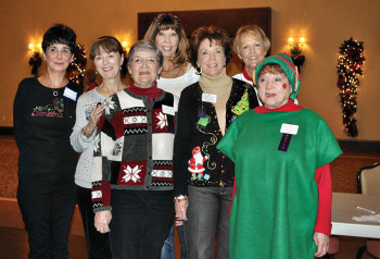 Left to right, front row: Nan Lippold, Mary Ann Carroll and Geraldine Gawle; back row: Janice Brown, Linda Bono, Janelle Roth and Barbara Geiser