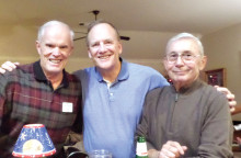 Jim Doyle, Steve Williams and Dave Marx at Christmas Sing Along