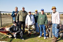 Left to right: Drew Reimer (kneeling), Clyde Roberts, Alan Reimer, Bob Silver, Rudy Almaguer, Marv Daniel and Grant Bergmann. Not pictured: Henry Fuller