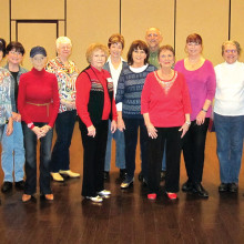 The line dance group