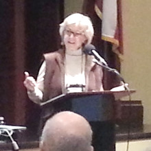 Jan Deatherage, President, Elm Fork Master Naturalists; photo by Nancy Buenzow