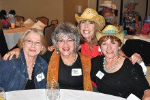 Cowgirls having fun: Pam, Mary Alice, Janelle and Lore