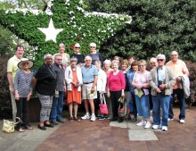 The Singles visited the Dallas Arboretum.