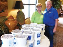 Kiwanis Club of Robson Ranch President Carol Rauhauser and her husband Bill who have spearheaded this project from the very beginning.