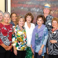 Newly elected Board, left to right. First row: Susan Hebert, Bert Zeitlin, Peggy Crandell, Pat Thompson, Joyce Frey; second row: Dave Parker, Sherry Light, Maitland Dade, Phyllis Ayers, Edward Barnett, Jan Wallace. Gayle Coe was absent from the photo.