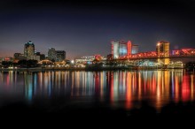 Skyline of beautiful Shreveport