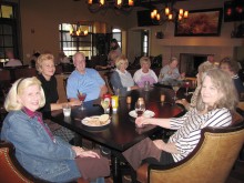 The Singles Club members meet every Tuesday at the Wildhorse Grill.