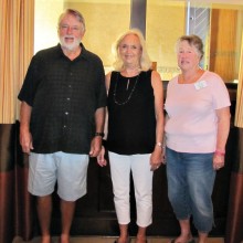 The Singles Club officers: Dick Cecil, vice president; Ginny Brady, president; and Dorothy Hogan, treasurer; not pictured Secretary Peggy Beyer