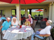 Left to right: Jere Bone, Vivian Wright, Cherie Snowden, Beverlee Deardorff and Alfred Van Gool