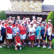 WGA players dressed in red, white and blue for play daya the week of July 4