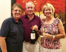 Cyndi Stampf, Pat and Donn Wilson brought the winning wines.