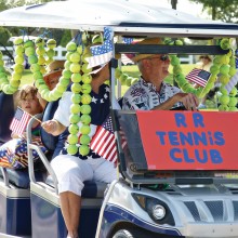 The Tennis Club at the 4th of July parade