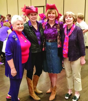 Anniversary Committee: Jan Utzman, Sally Hampton, Mala Bowdouris and Rosemary Weinstein