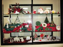 The Kiln Krafters recent window display of items made by members for either their own homes or given as gifts to friends and family