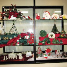 The Kiln Krafters recent window display of items made by members for either their own homes or given as gifts to friends and family