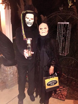 Best Costume: Ghost of Mardi Gras, Dee Simmonds and Ugly Man, Nancy Estes