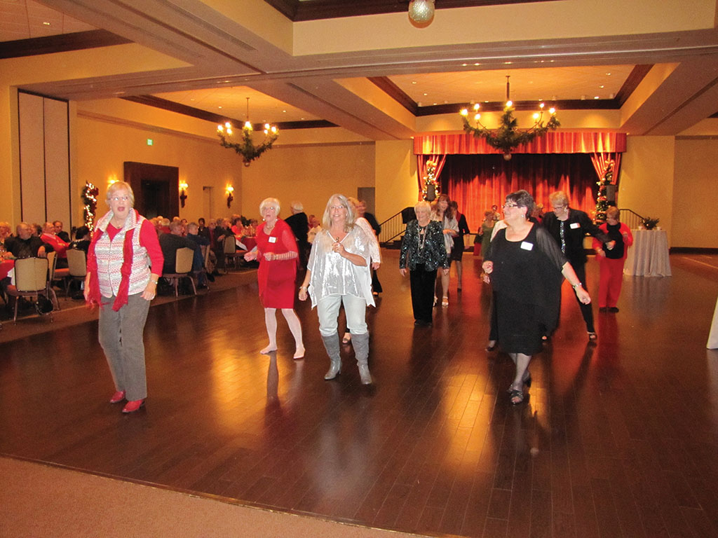 The Robson Ranch Singles Club’s Christmas party