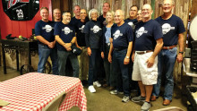 The Blue Sox team members: Buddy Arnold, Stan Brein, Randy Brewer, Keith Daly, Debi DiPasquale, Jan Goodwin, Richard Goodwin, Dale Hill, Bruce Horeftis, Jim Hupp, Pat Powers, Scott Wilson and Phil Wismer. Dan Lipperman is not pictured.