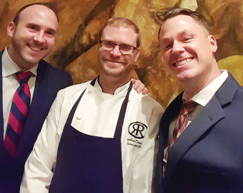 Restaurant Manager Jeremy Trietsch, Chef Aubrey Daniels, Food & Beverage Director Rhett Hubbard