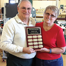 President Joe Misiaszek and Betty Ferguson