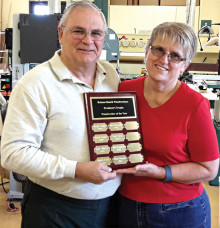 President Joe Misiaszek and Betty Ferguson