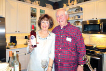 Diane and Barry Williams celebrating the season with good food, good wine and greater friends