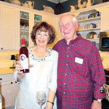 Diane and Barry Williams celebrating the season with good food, good wine and greater friends