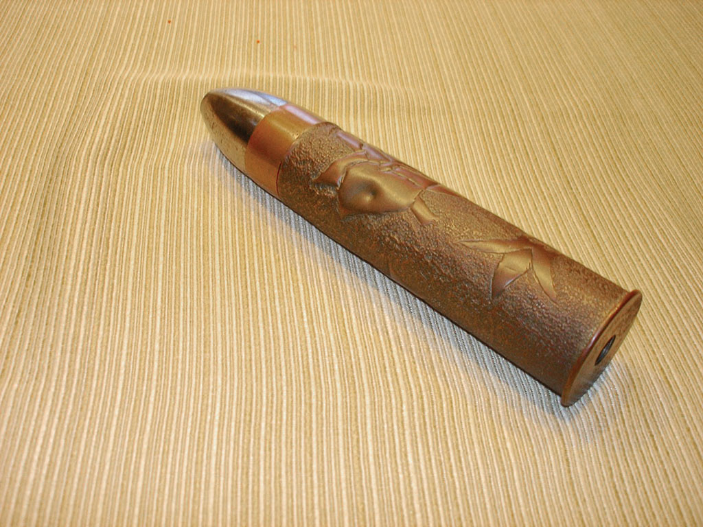 A 37mm shell from WWI; Photo by Charles Runner