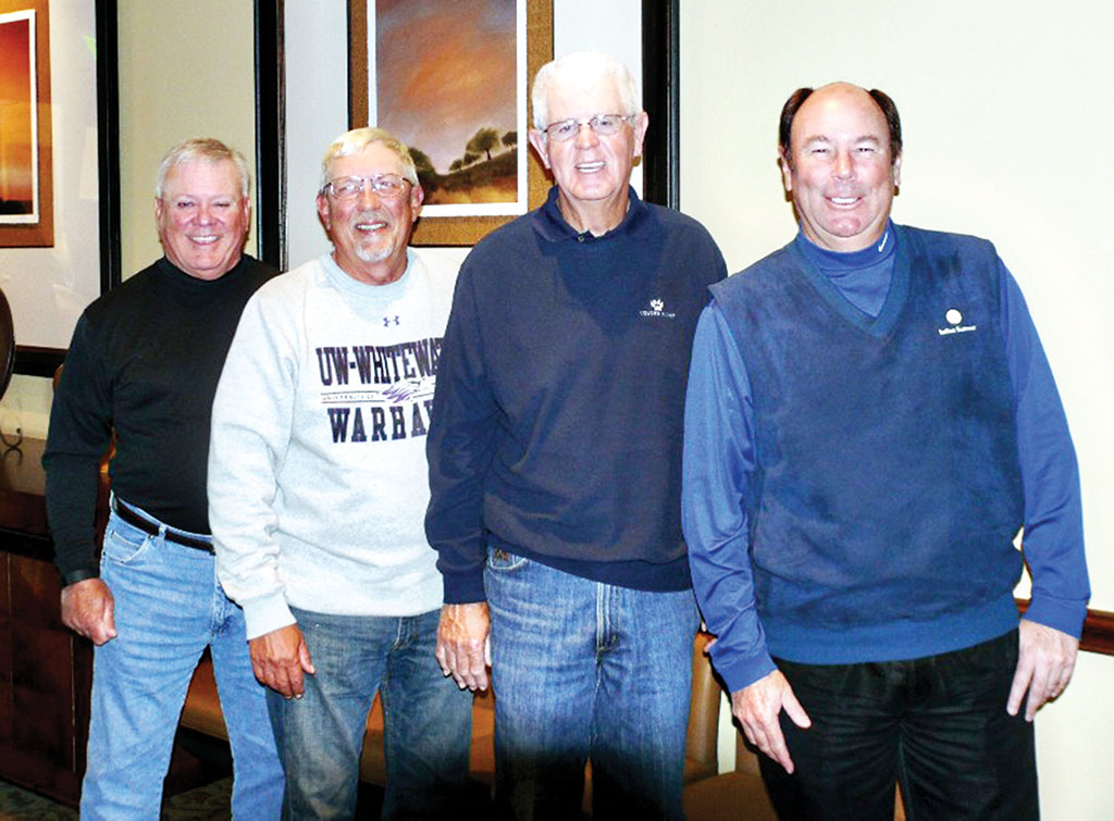 The 2016 Executive Board of the MGA, consisting from left to right of Joe Cooper, president; Glenn Headley, vice president; William Vess, treasurer; and John Claudy, secretary