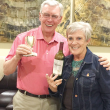 Joyce and Bill Marshall, the winners for February