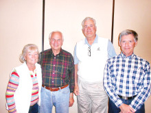President Linda Grandfield; Secretary Klaus Fanterberg; Vice President Mike Welton; and Treasurer Don Skokan