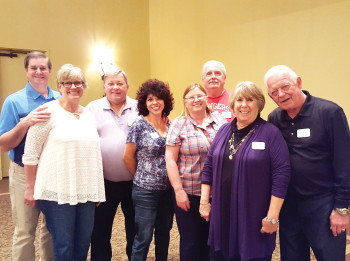 Second place team, Silly and Stupid: Jeff and Karen Synnett, Tony and Gloria Baer, Curtis and Janet Barnett and Bill and Shirley Revering