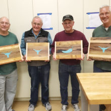 Inlay class members, left to right: Ken Arthur, Dick Remski, Bob Brannon and Larry Balich