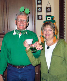 Randy and Debbie Johnston host a Blarney Blast.