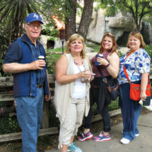 Wayne Reese, Susan Parker, Rebecca Reese and Lucy Reese enjoying the zoo