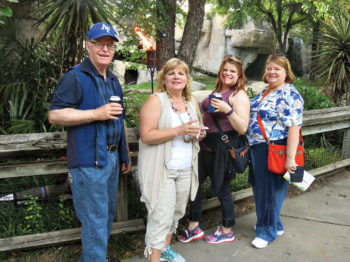 Wayne Reese, Susan Parker, Rebecca Reese and Lucy Reese enjoying the zoo
