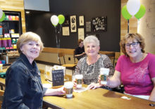 Starbucks - Rosemary Weinstein, Jan Utzman and Linda Terry join in the ribbon cutting ceremony for the Argyle Chamber of Commerce.