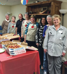 Lavelle Carlson, Pat Hamblin, Principal Richard Gonzales, Cathy Harden, Vicki Williams, Sue Cousin, Helen Allen and Norma Johnston