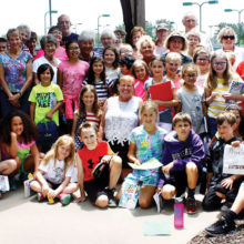 Robson Ranch residents and their third grade pen-pals from Hilltop Elementary School in Argyle