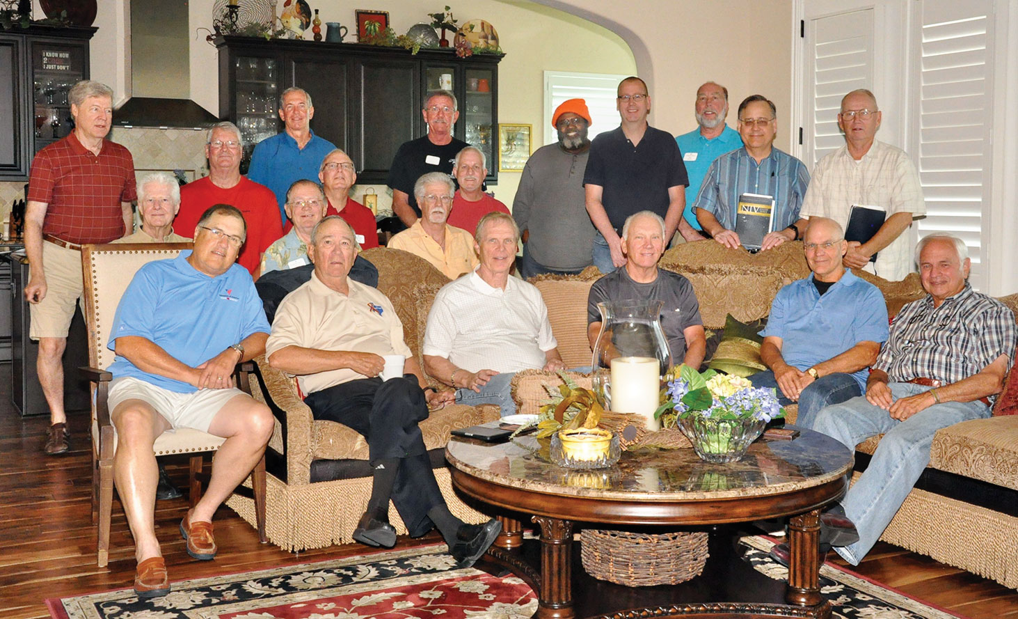 The men’s Bible study group