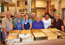 Boyce Irwin, Jack Rhead, Loucille Battig, Gene Holt, JoAnn Bostwick, Sue Wells and John Rohde. Not pictured are Bruce Walker, Jim McGill and Sue Reber