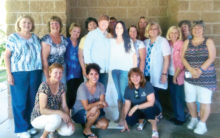 Attending and pictured clockwise: Sherry Hansel, Kathy Todd, Cheryl Lubojacky, Linda Venable, Donalee Hallenbeck, Megan Weigand, Karin McMahon, Donna Lepore, Pat Bender, Mary Sullivan, Denise Switzer, Sondra Hall, Gloria Baer and Melodye Rogers; no pictured is Dawn Dias.