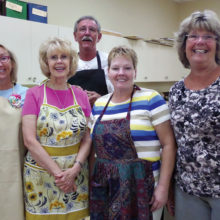 New members, front: Helen Justen, Janet Seery, Nancy Rogus and Kathy Todd; back, Mike Shippy